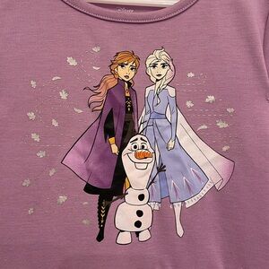 Disney Frozen II Anna, Elsa, and Olaf Purple Dress Size m 7 - 8.